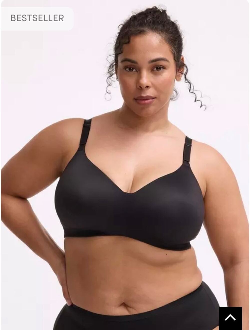 Torrid Wire-Free Lightly Lined Smooth Bra 11853893 Full Figured Plus 48DDD Black